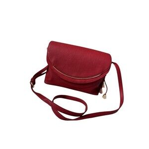LC Lauren Conrad Women's Adjustable Blair Crossbody Bag  Red